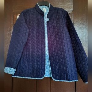 NWOT Women's Croft and Barrow (Kohls) Quilted Open Front Light Jacket